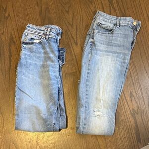 J. Jill Light Blue Straight Leg Jeans skinny crop